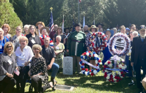 Attendees of a Patriot grave marking ceremony